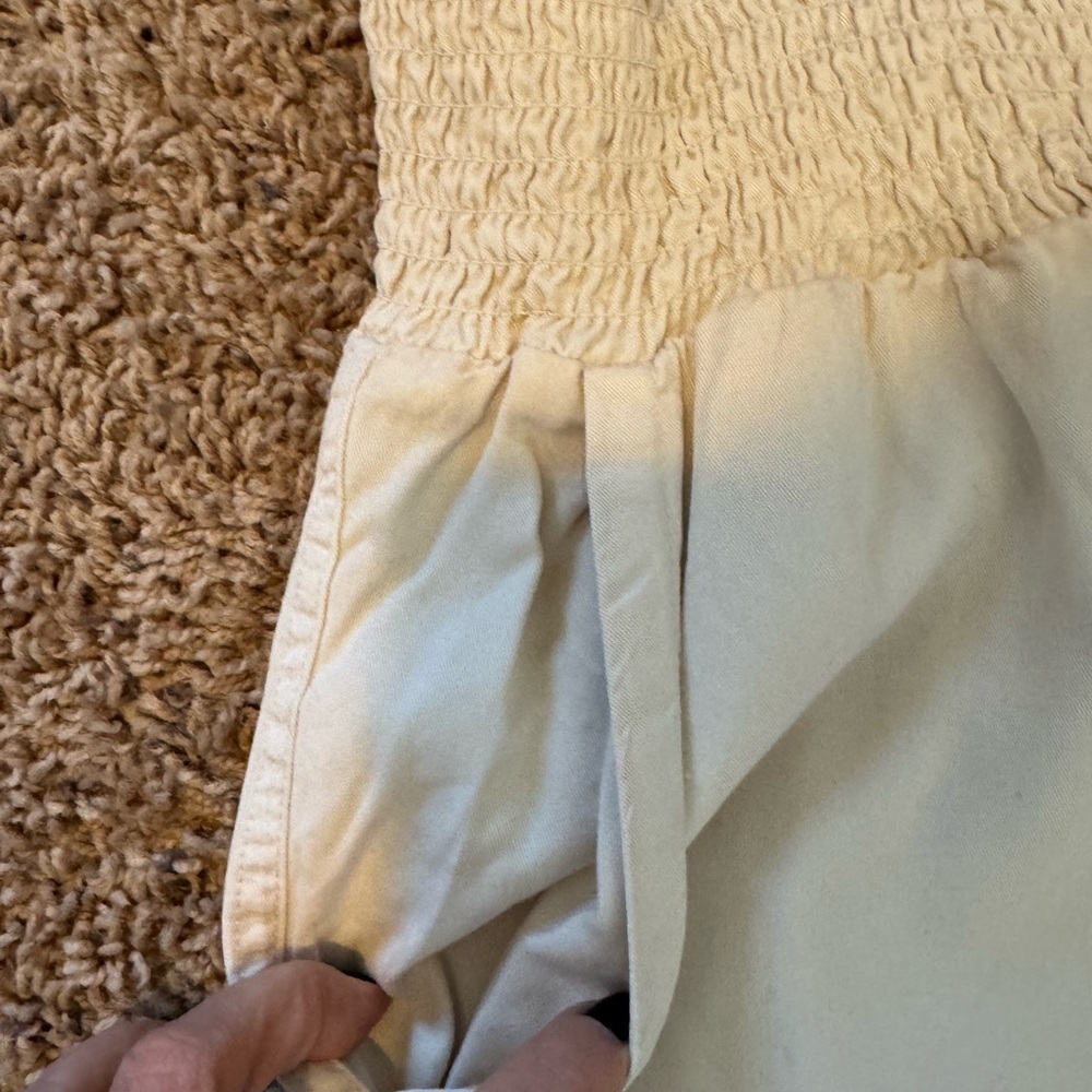 Calvin Klein Women's Cream Wide Leg Pants Tencel Size Large NWT - Picture 12 of 12